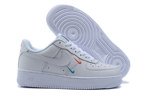 Women's Air Force 1 Low Top White Shoes 095